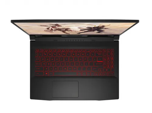 Лаптоп, MSI Katana GF66 12UGS, RTX3070Ti 8GB GDDR6, 15.6" FHD (1920x1080), 144Hz, i7-12700H (6P/8E, 20T, up to 4.70 GHz, 24MB), 16GB DDR4 (2x8GB) 3200MHz, 512GB PCIe Gen4 SSD, Single backlight KB (RED), Intel Wi-Fi 6E, NO OS, 3 cell, 53Whr, 2Y, Black - image 1