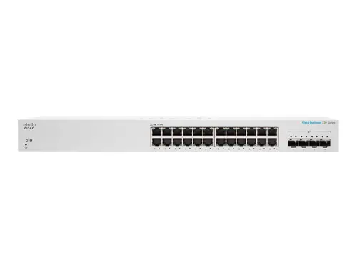 Комутатор, Cisco CBS220 Smart 24-port GE, 4x10G SFP+