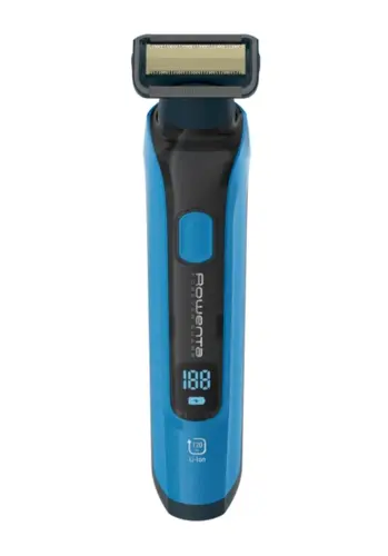 Тример, Rowenta TN6200F4, Hybrid Forever Sharp Blue Expert, beard, cordless, waterproof 3-in-1, self-sharpening blades, 100% stainless steel, minimum cutting length 0.4mm, precision setting 1mm, beard blade size 32mm, 120min autonomy, charging time 1h30min, van - image 2