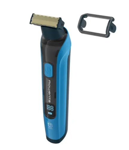 Тример, Rowenta TN6200F4, Hybrid Forever Sharp Blue Expert, beard, cordless, waterproof 3-in-1, self-sharpening blades, 100% stainless steel, minimum cutting length 0.4mm, precision setting 1mm, beard blade size 32mm, 120min autonomy, charging time 1h30min, van - image 3