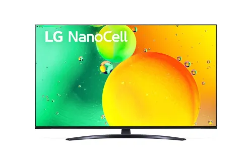Телевизор, LG 55NANO763QA, 55" 4K IPS HDR Smart Nano Cell TV, 3840x2160, Pure Colors, DVB-T2/C/S2, Active HDR ,HDR 10 PRO, webOS Smart TV, ThinQ AI, NVIDIA GeForce, HGiG, WiFi, Clear Voice Pro, Bluetooth 5.0, Miracast / AirPlay2, One Pole stand, Black