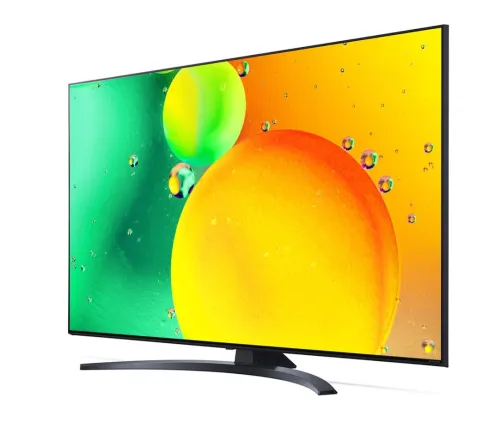 Телевизор, LG 65NANO763QA, 65" 4K IPS HDR Smart Nano Cell TV, 3840x2160, Pure Colors, DVB-T2/C/S2, Active HDR ,HDR 10 PRO, webOS Smart TV, ThinQ AI, NVIDIA GeForce, HGiG, WiFi, Clear Voice Pro, Bluetooth 5.0, Miracast / AirPlay2, One Pole stand, Black - image 1