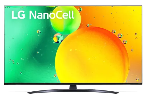 Телевизор, LG 65NANO763QA, 65" 4K IPS HDR Smart Nano Cell TV, 3840x2160, Pure Colors, DVB-T2/C/S2, Active HDR ,HDR 10 PRO, webOS Smart TV, ThinQ AI, NVIDIA GeForce, HGiG, WiFi, Clear Voice Pro, Bluetooth 5.0, Miracast / AirPlay2, One Pole stand, Black