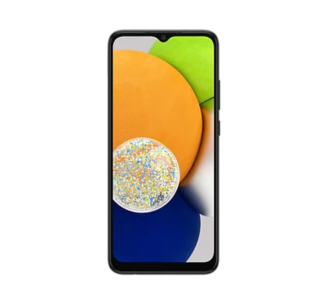 Мобилен телефон, Samsung SM-A03 Galaxy A035 64 GB, Octa-Core, 4 GB RAM, 6.5", 720 x 1600 HD+, Dual SIM, Black