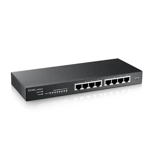 Комутатор, ZyXEL GS1915-8, 8-port GbE Smart hybrid mode Switch, standalone or NebulaFlex Cloud, desktop, fanless - image 2