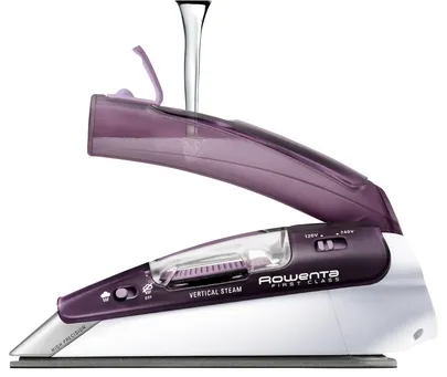 Ютия, Rowenta DA1511F1, First class, Travel steamiron, Iron 0 to 10g/min, 45g/min steam boost, 70 ml reservoir, Dual voltage, Microsteam 200, White & Purple - image 2