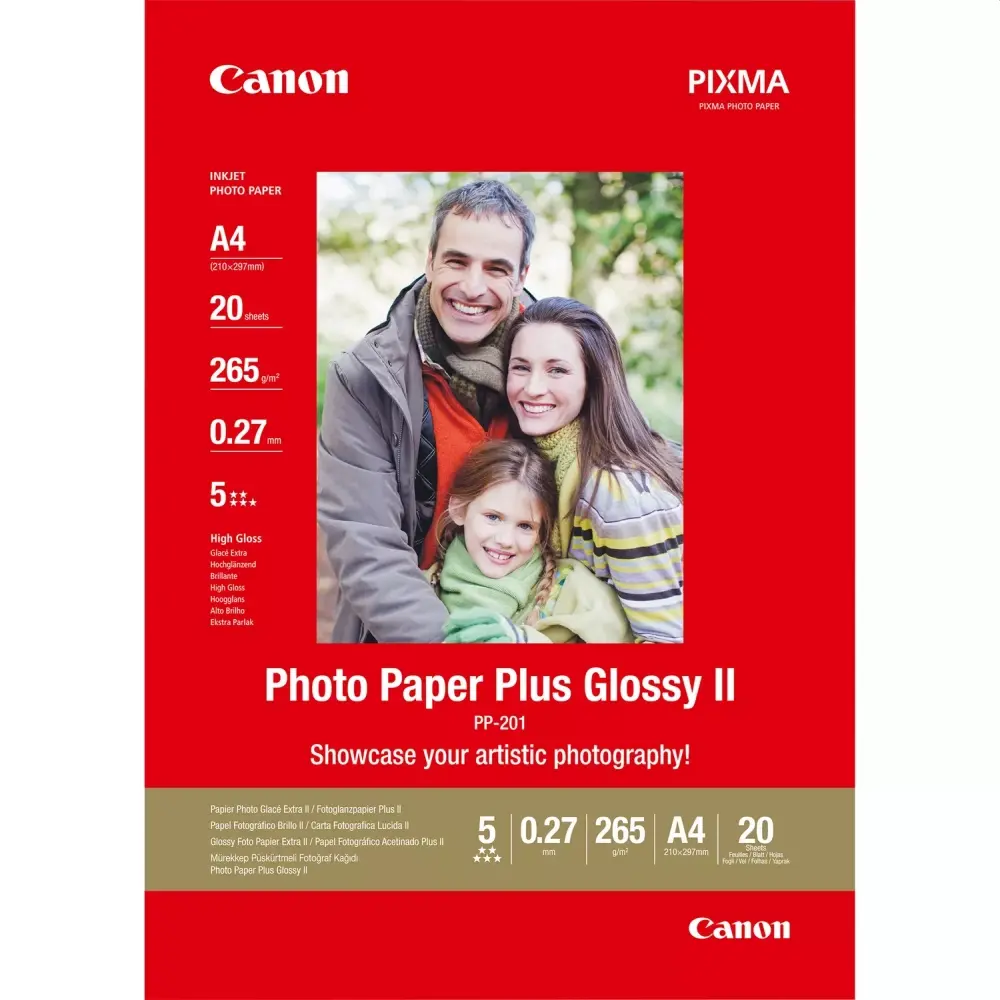 Hârtie, Canon Plus Glossy II PP-201, A4, 20 de coli