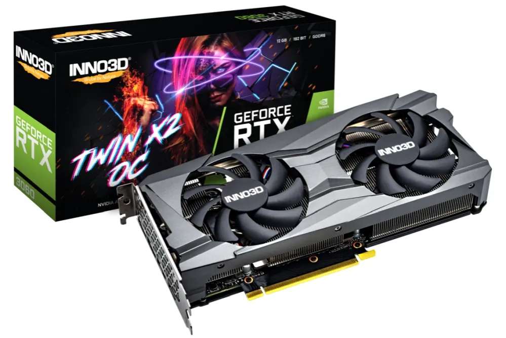 Видео карта, Inno3D GeForce RTX 3060 12GB GDDR6 Twin X2 OC
