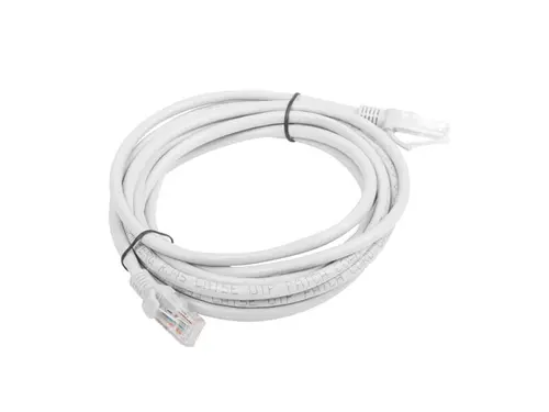 Кабел, Lanberg patch cord CAT.5E 3m, grey - image 1