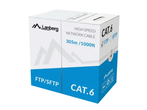 Кабел, Lanberg Lan Cable FTP Cat.5e 305m Solid CU CPR Fluke Passed Grey