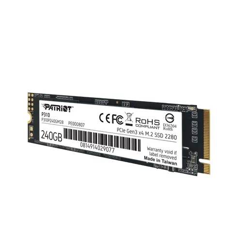 Твърд диск, Patriot P310 240GB M.2 2280 PCIE - image 3