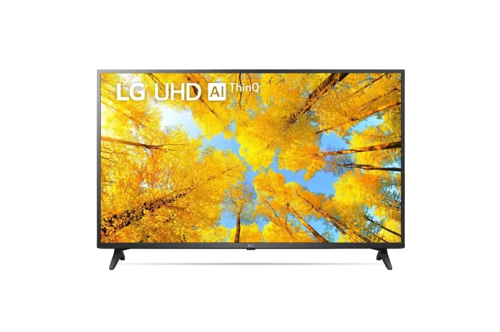 Телевизор, LG 50UQ75003LF, 50" 4K IPS UltraHD TV 3840 x 2160, DVB-T2/C/S2, webOS Smart TV, ThinQ AI, Quad Core Processor 4K, WiFi 802.11ac, HDR10, HLG, AI Sound, Voice Controll, Miracast / AirPlay 2, HDMI, CI, LAN, USB, Bluetooth, 2 pole Stand, Dark Gray