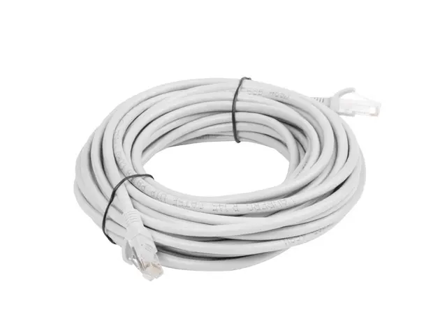 Кабел, Lanberg patch cord CAT.5E 5m, grey - image 1
