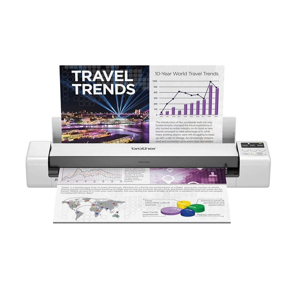 Мобилен скенер, Brother DS-940DW Wireless, 2-sided Portable Document Scanner