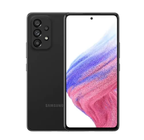 Мобилен телефон, Samsung SM-A536 GALAXY A53 5G 128 GB, Octa-Core (2x2.4 GHz, 6x2.0 GHz), 6 GB RAM, 6.5" 1080x2400 120 Hz Super AMOLED, 64.0 MP + 12.0 MP + 5.0 MP + 5.0 MP + 32.0 MP Selfie, 5000 mAh, Dual SIM, Awesome Black