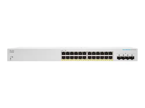 Комутатор, Cisco CBS220 Smart 24-port GE, Full PoE, 4x1G SFP - image 1