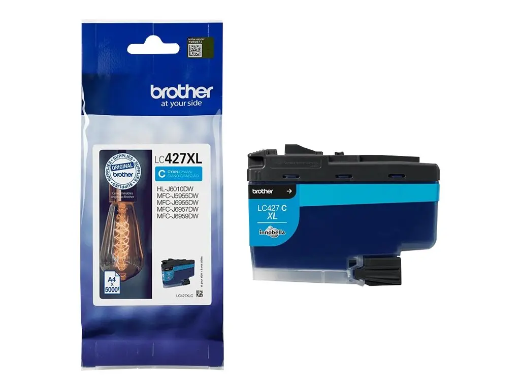 Консуматив, Brother LC-427XLC Cyan Ink Cartridge - image 1