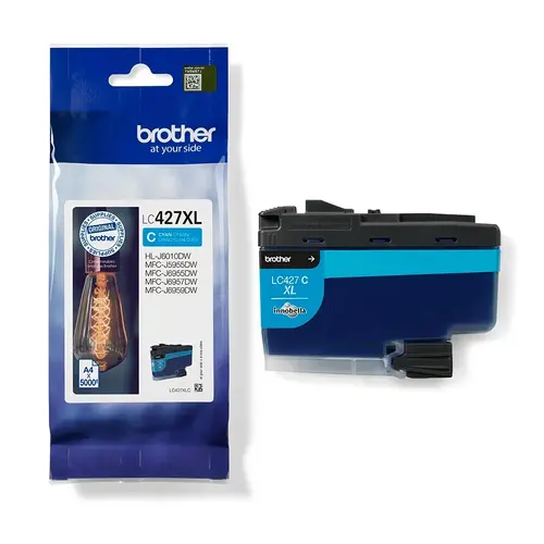 Консуматив, Brother LC-427XLC Cyan Ink Cartridge - image 2
