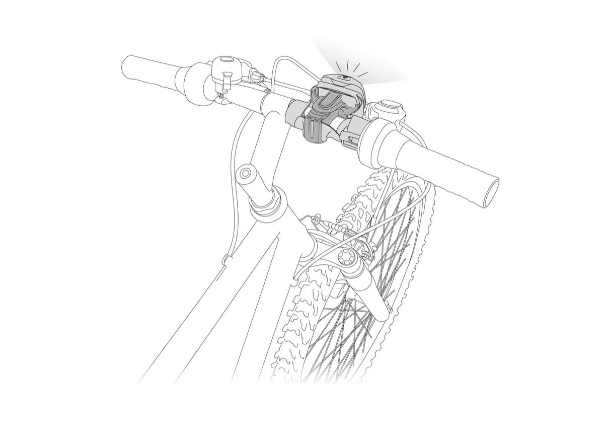 PETZL BIKE ADAPT Suport de montare pe ghidon sau șa de bicicletă - image 1