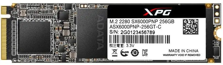 Твърд диск, Adata 256GB , SX6000PNP, PCIe Gen3 X4, M.2 2280- Solid State Drive