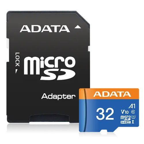 Memorie, ADATA 32GB MicroSDHC UHS-I CLASS 10 (cu adaptor) - 1