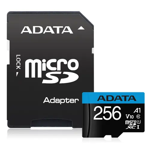 Памет, ADATA 256GB MicroSDXC UHS-I CLASS 10 (with adapter) - image 1