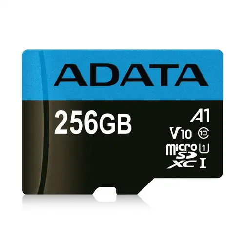 Memorie, ADATA 256GB MicroSDXC UHS-I CLASS 10 (cu adaptor) - 1