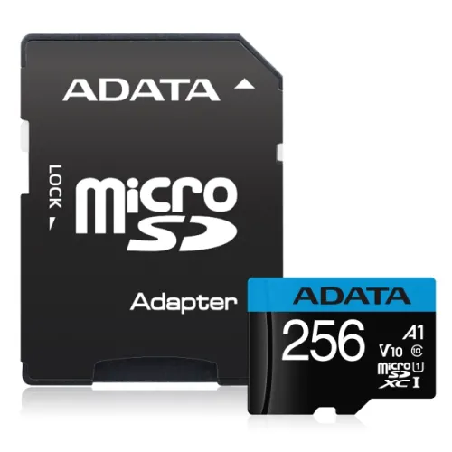 Памет, Adata 256GB MicroSDXC UHS-I CLASS10 A1 (1 adapter)