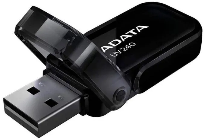 Памет, ADATA UV240 32GB USB 2.0 Black - image 1