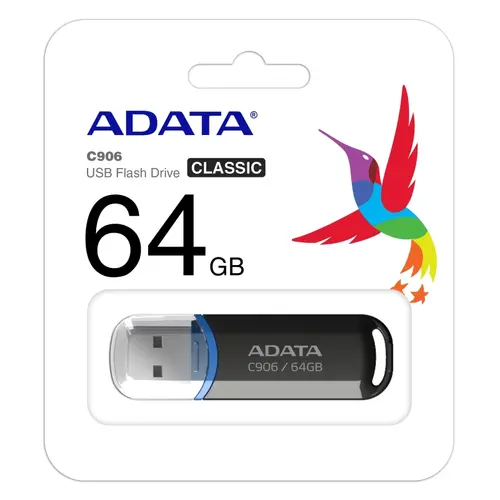 Μνήμη, ADATA C906 64GB USB 2.0 Μαύρο - 4