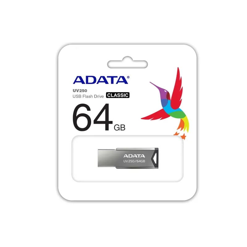 Памет, Adata 64GB UV250 USB 2.0-Flash Drive Silver - image 3