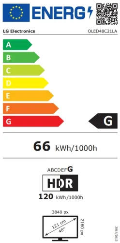 Телевизор, LG OLED48C21LA, 48" UHD OLED evo, 3840 x 2160, DVB-C/T2/S2, Full Cinema Screnn, Alpha 9 Processor, 120Hz, ThinQ AI, HDR10 Pro, NVIDIA G-SYNC, AMD FreeSync, Dolby Vision, DOLBY ATMOS, Built-in Wi-Fi, Bluetooth, HDMI, USB, Airplay, Meteor Titan - image 5