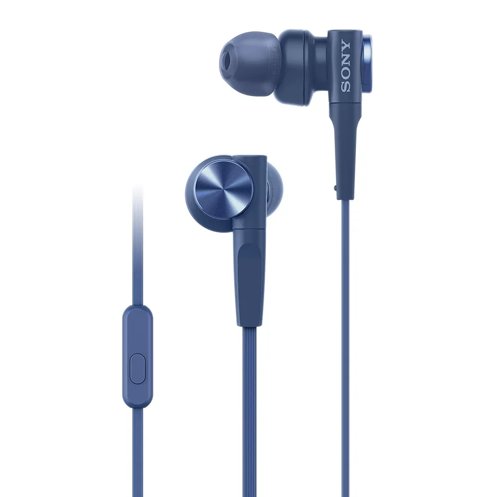 Слушалки, Sony Headset MDR-XB55AP, blue