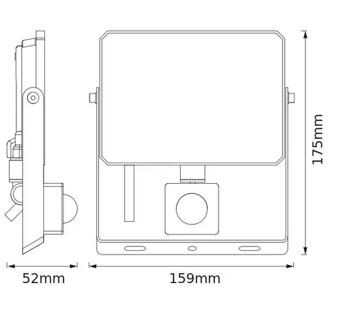 LED ПРОЖЕКТОР СЪС СЕНЗОР FLOODLIGHT EFFECT SENSOR 30W 840 BLACK LEDVANCE - image 3