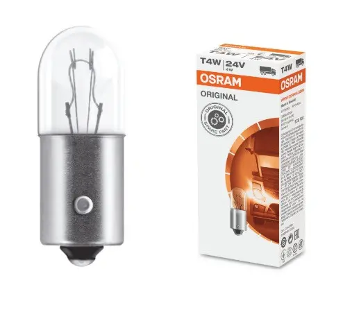 АВТОМОБИЛНА ЛАМПА 3930 T4W 24V BA9s UNPACKED OSRAM