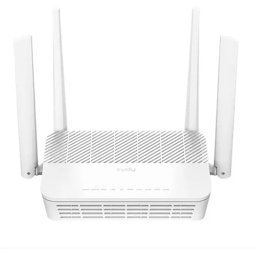 Router wireless Cudy WR3000P 2.5G, AX3000, Mesh PoE Router, 4 x porturi 10/100/1000Mbps, 4 x antene fixe 5dBi - 1
