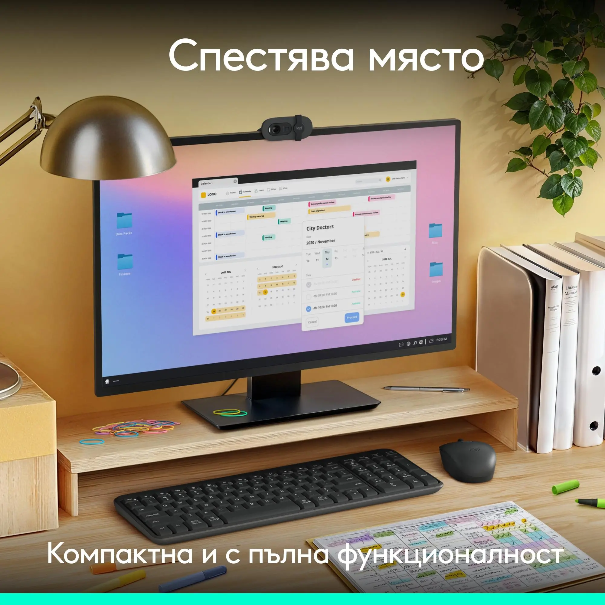 Безжична клавиатура Logitech K250 Graphite - Кирилизирана - image 4