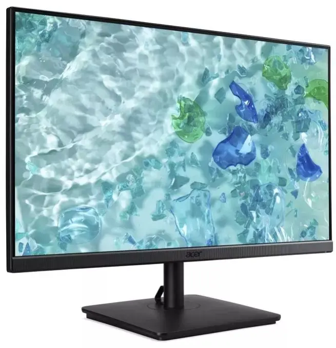 Монитор, Acer Vero V247YGbmipx, 23.8'' FHD (1920x1080), IPS, 120Hz, 100M:1, 250nits, 4ms (GTG)/1ms(VRB), HDMI, DP, VGA, Audio In/Out,  Adaptive Sync, ZeroFrame, VisionCare 2.0, Speakers, Energy Class C, Black, 3Y - image 1