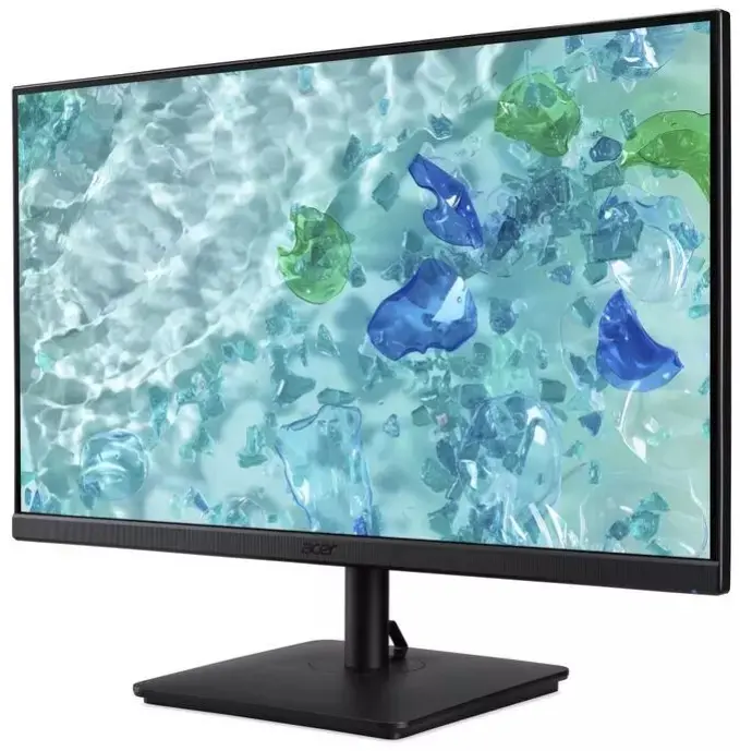 Монитор, Acer Vero V247YGbmipx, 23.8'' FHD (1920x1080), IPS, 120Hz, 100M:1, 250nits, 4ms (GTG)/1ms(VRB), HDMI, DP, VGA, Audio In/Out,  Adaptive Sync, ZeroFrame, VisionCare 2.0, Speakers, Energy Class C, Black, 3Y - image 2