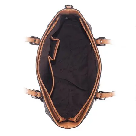 Дамска кафява чанта от ЕКО кожа PIERRE CARDIN - image 4