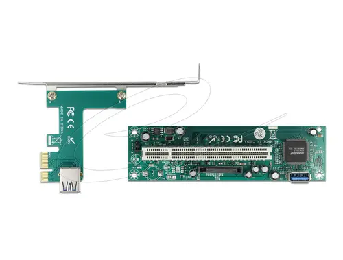 Delock Riser card PCI Express Card x 1 към 1 x PCI 32 Bit Slot с кабел 60 cm - image 2