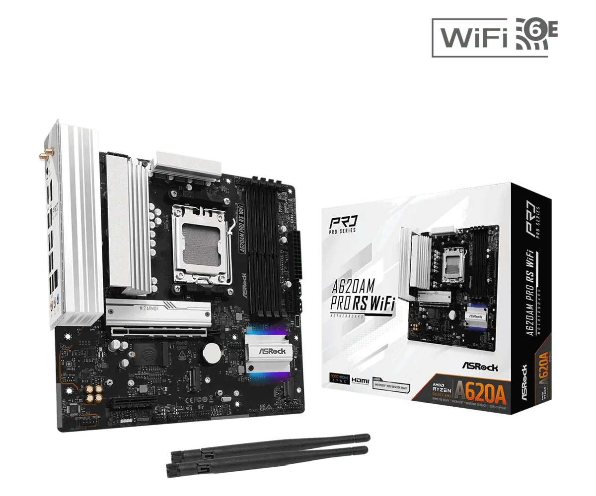 ASROCK A620AM PRO RS WIFI mATX AM5 DDR5 - image 3