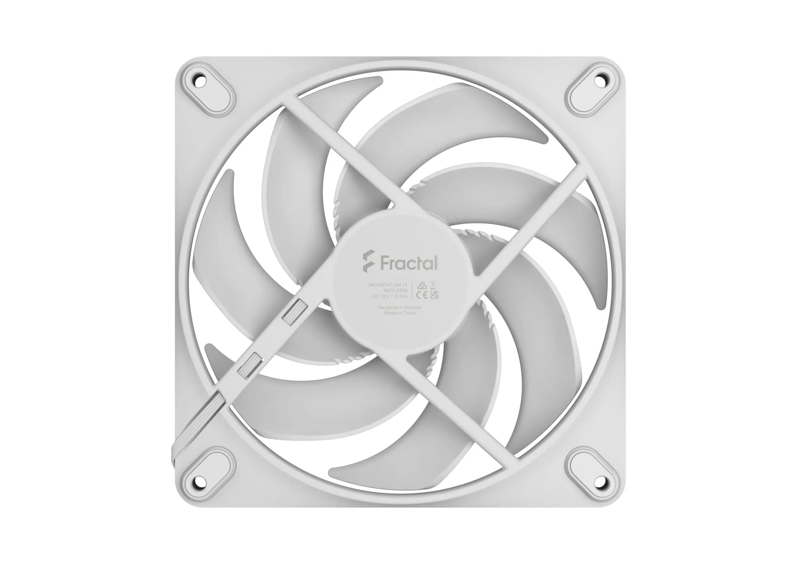 Вентилатор, FRACTAL DESIGN FD MOMENTUM 14 WHITE - image 2