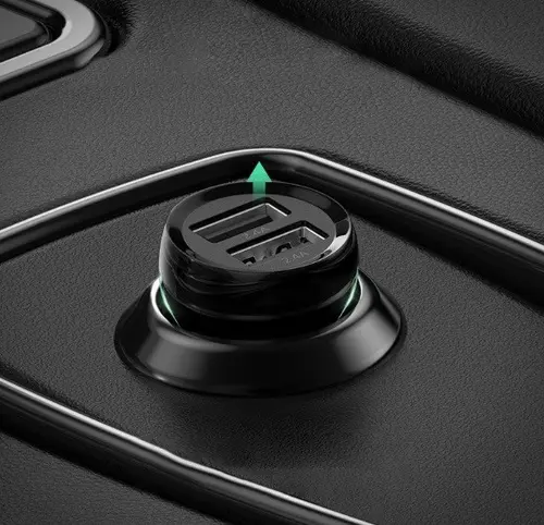 ЗАРЯДНО ЗА КОЛА 2xUSB A,24W UGREEN - ЧЕРЕН - image 3