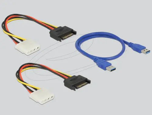 Конвертор Delock Riser Card PCI Express x1 > 4 x PCIe x16 with 60 cm USB cable - image 2