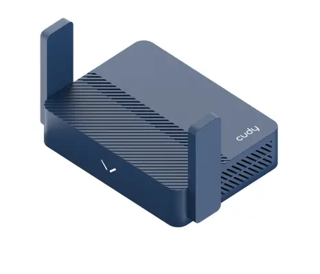 Безжичен рутер Cudy TR3000 VPN Travel router AX3000,2.5Ghz WAN,USB-C, 2 x антени,син - image 1