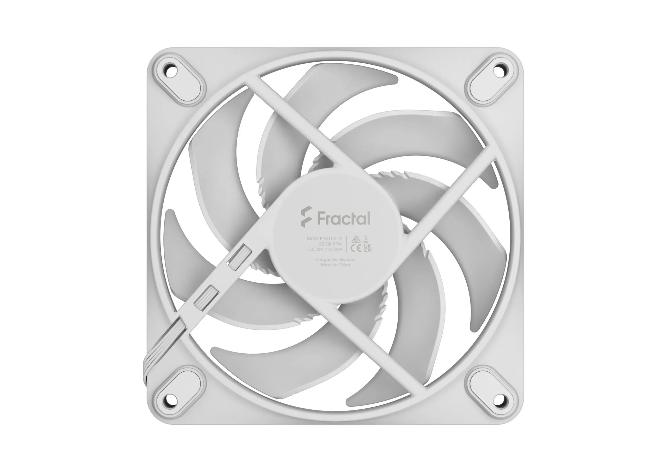 Вентилатор, FRACTAL DESIGN FD MOMENTUM 12 WHITE - image 3
