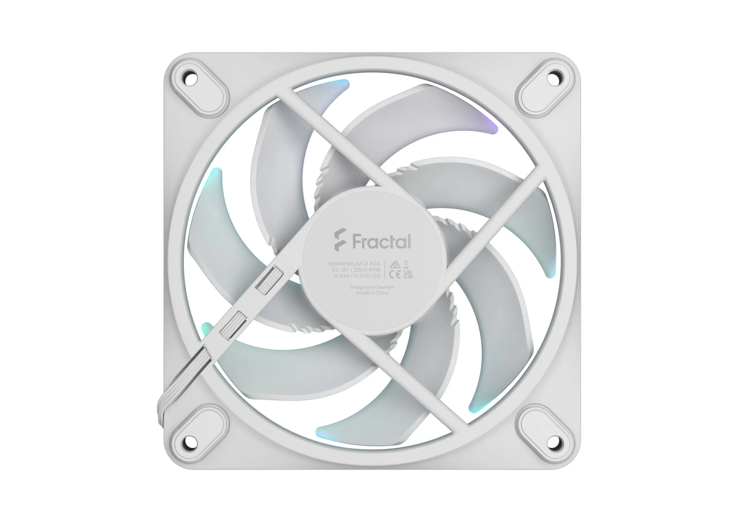 Вентилатор, FRACTAL DESIGN FD MOMENTUM 12 RGB WHITE - image 4
