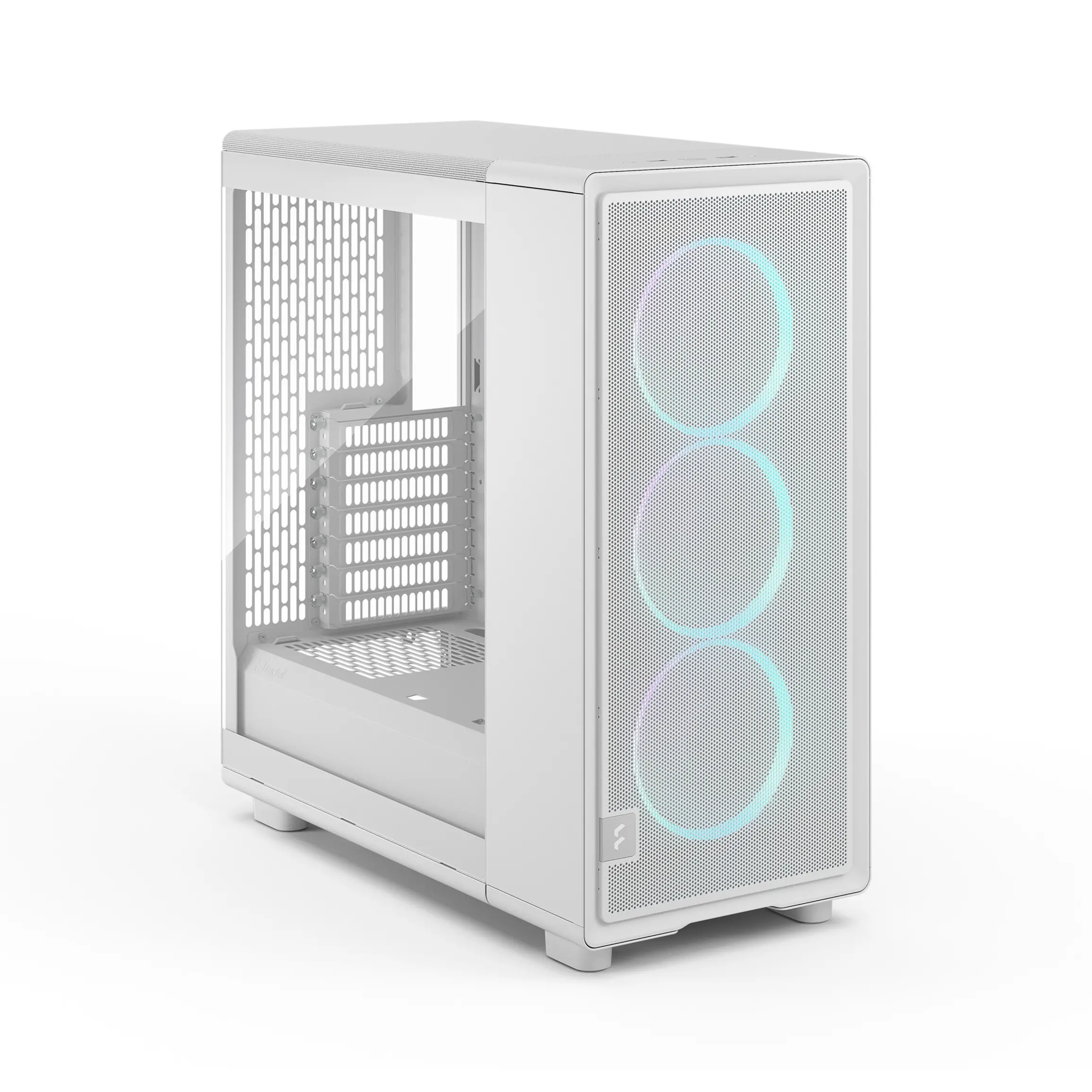 Кутия за компютър, FRACTAL DESIGN FD EPOCH WHITE TG RGB CLEAR TI - image 1