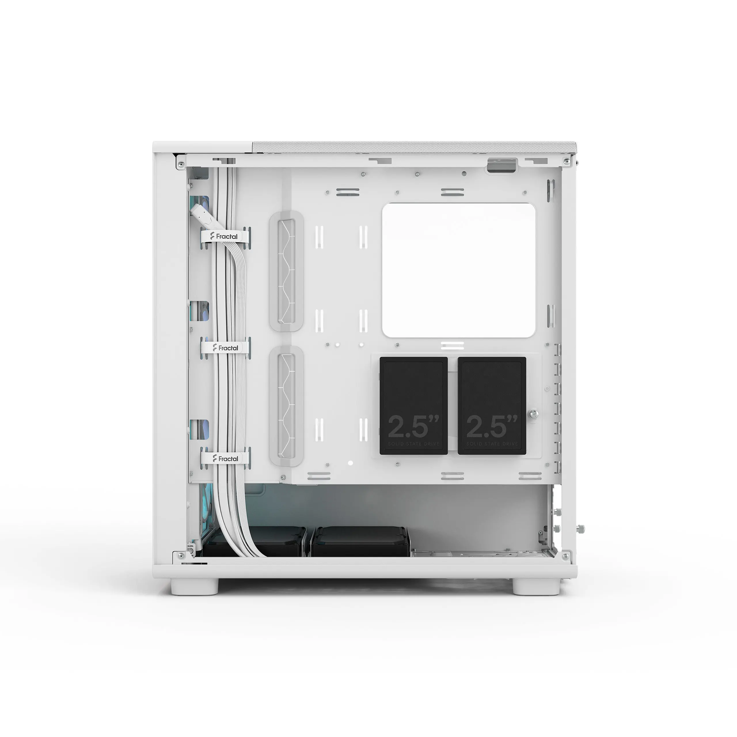 Кутия за компютър, FRACTAL DESIGN FD EPOCH WHITE TG RGB CLEAR TI - image 8